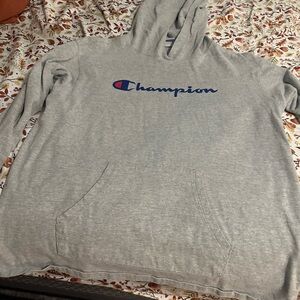 Champion Heather Gray Athletic Hoodie